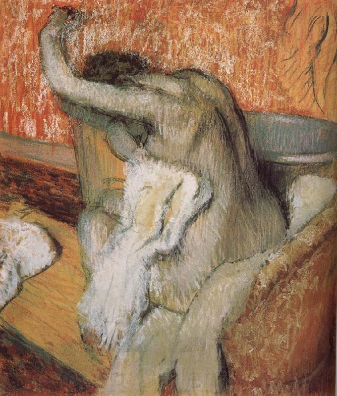 Edgar Degas The lady wiping body after bath Spain oil painting art